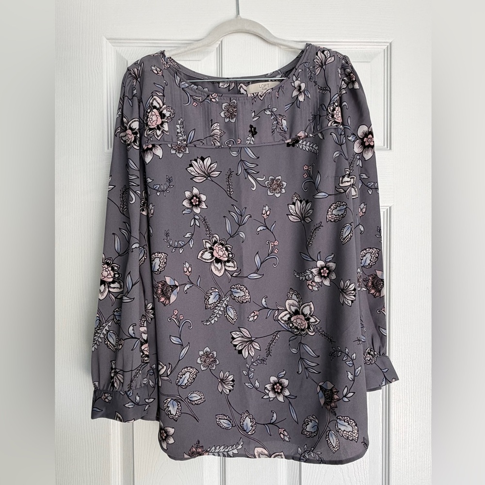 LOFT Floral Blouse